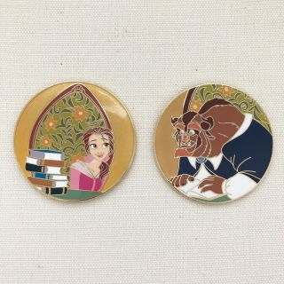 Beauty And The Beast Belle And Beast Set Disney Fantasy Pin Le 40