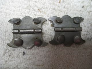 Vintage 1937 Singer Featherweight 221 Case Rear Hinges And Pins.