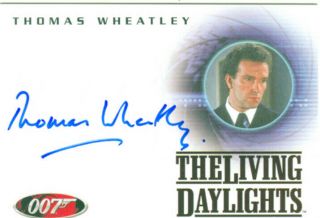 James Bond In Motion Autograph A83 Thomas Wheatley