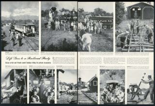 1944 Disney Artist Ward Kimball Private Grizzly Flats Railroad 14 Photo Article