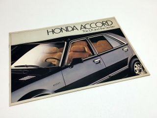 1981 Honda Accord Lx & Sedan Brochure
