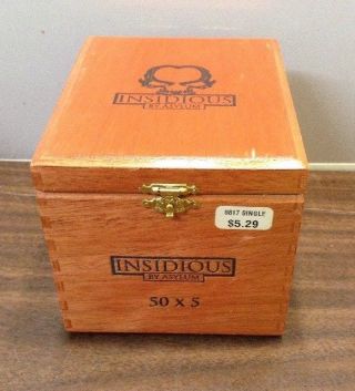 Insidious By Asylum 50x5 Hecho A Mano En Honduras Empty Wood Cigar Box