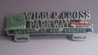 Vintage Connecticut / Ct License Plate Topper - Wilbur Cross Parkway