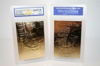 Star Wars Darth Vader 23kt Gold Card Sculptured Graded Gem 10 Bogo