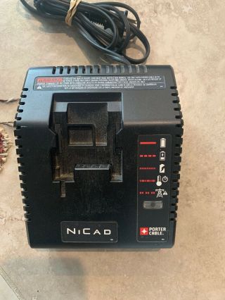 Porter Cable 9.  6v - 18v Ni - Cd Battery Charger Pcmvc Type 2 Nicad