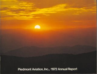 Piedmont Airlines Annual Report 1972 [4092]