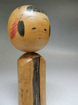 Tsuta Mamoru (1928～2009) Japanese Kokeshi Wooden Doll Signed 15cm 5.  9 "