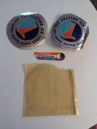 Vintage 2 Eastern Airlines Decals,  Eastern Airlines Air Parcel Post Sticker
