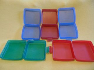 Tupperware Set Of Five Sandwich Keeper Lunch Box Storage Container