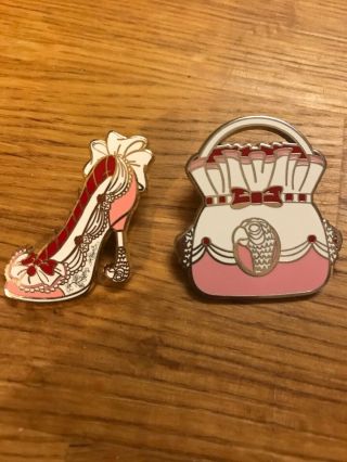 Disney Divas Shoes Pin Set Mary Poppins (hard To Find) & Mary Poppins Purse