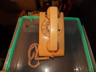 Vintage Itt Rotary Wall Mounted Telephone