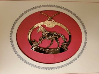 Gold Plated Ornament Colonial Williamsburg Foundation Cleveland Bay Horse 2019