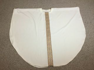 White Vestment With Gold & Dark Red Panel,  Stole