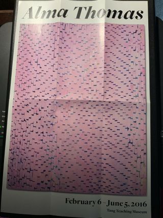 Alma Thomas 2016 Tang Teaching Museum Poster Skidmore College Ny Exhibition Show