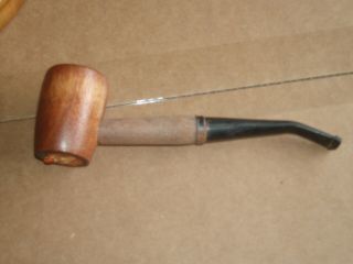 VINTAGE DECATUR 7 - DAY PIPE HOLDER WITH 3 MISSOURI MEERSCHAUM PIPES LOOK 5