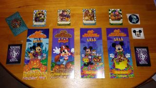 Disney World Sorcerers Halloween Holiday Set Minnie Mnsshp Cards 07p 09p 11p 13p