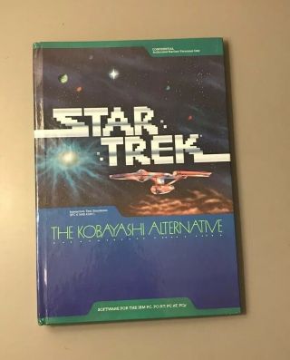 1985 Star Trek Kobayashi Alternative Game Ibm Pc Computer Software Vtg