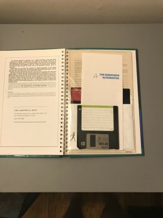 1985 STAR TREK KOBAYASHI ALTERNATIVE Game IBM PC Computer SOFTWARE Vtg 3