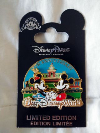 Cast Exclusive - Walt Disney World 47th Anniversary Pin - Mickey And Minnie