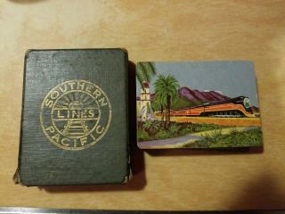 Vintage 1949 Southern Pacific Lines Railroad Deck Set Playing Cards Complete