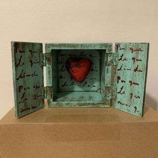 Day Of The Dead Heart Corazon “mi Amor " Wedding Couple Shadow Box Collectible