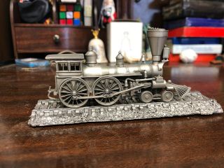 Danbury Pewter Steam Engine Locomotive Circa 1855 Scale 1:90 The General