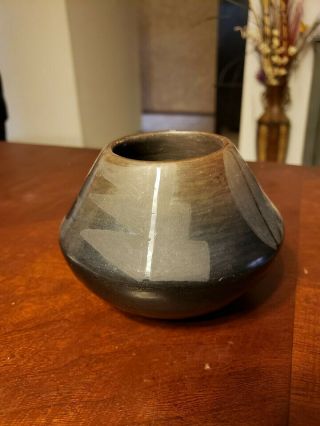 Vintage San Ildefonso Bowl By Lupita Martinez,  Approx 5 X 3.  5 In Cond