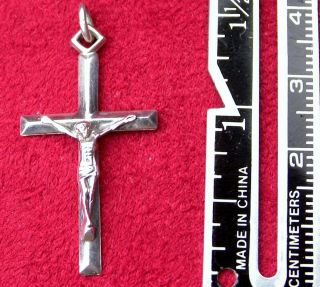 Catholic Bishops’ Estate Vintage Sterling Silver Classic Cross Crucifix Pendant