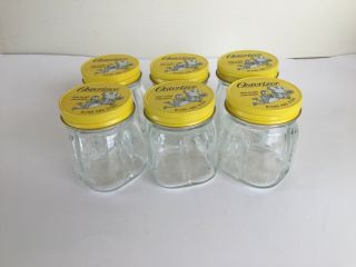 OSTERIZER Mini Blend Vintage Glass Jar Containers With Lids - SET OF SIX - 7
