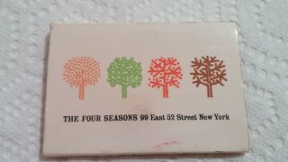 Vintage Matchbook The Four Seasons Hotel York Two Matches Missing