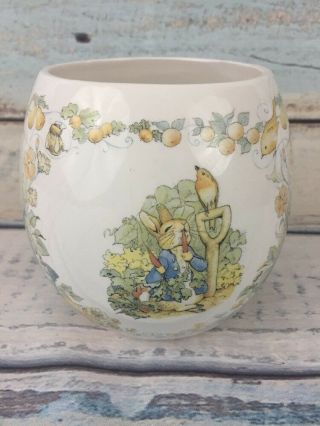 Beatrix Potter Teleflora Vase Round Peter Rabbit 4 1/2 