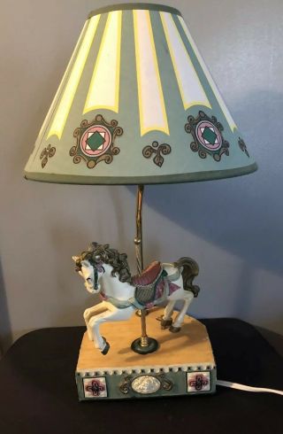 Vintage House Of Lloyd Carousel Horse Lamp With Music Box