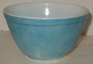 Vintage Pyrex Blue 1.  5 1 1/2 Pint 401 Glass Mixing Bowl