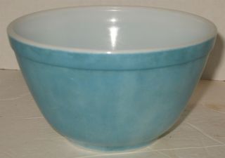 Vintage Pyrex Blue 1.  5 1 1/2 Pint 401 Glass Mixing Bowl 3