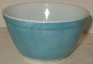 Vintage Pyrex Blue 1.  5 1 1/2 Pint 401 Glass Mixing Bowl 4