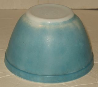Vintage Pyrex Blue 1.  5 1 1/2 Pint 401 Glass Mixing Bowl 7