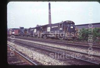 Slide Pc Penn Central U33b 2961 & 2 Action Erie Pa 1971