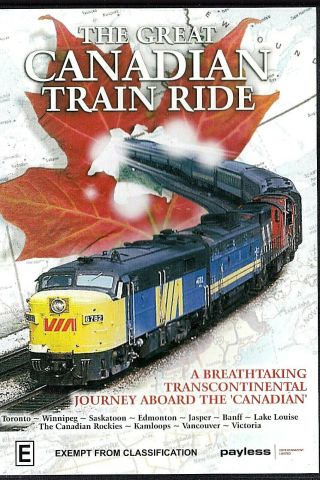 The Great Canadian Train Ride Dvd 80 Mins 11 Stations Region 4