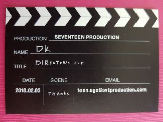 Seventeen Dk Do Key Name Card Official Photocard Special Album Director 