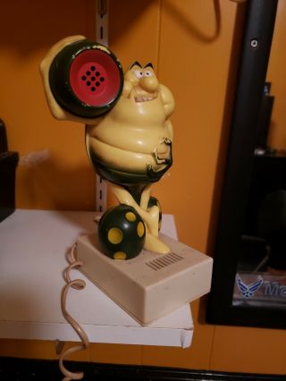 Vintage Johnson Wax Raid Bug Roach Robot Phone Telephone Novelty Neat Nr