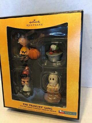 Hallmark Peanuts Its The Great Pumpkin Halloween Ornaments Snoopy Charlie Brown