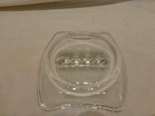 Vintage Hotel Clear Glass Ashtray 5 