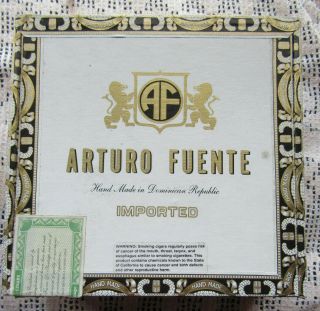 Arturo Fuente Curly Head Imported Empty Wood Cigar Box Large 40 Count Size