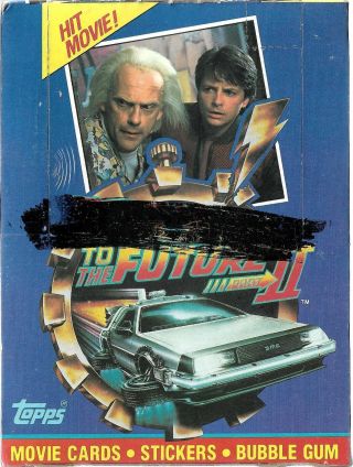 1989 Topps Back To The Future Ii Movie Trading Cards 36 Packs