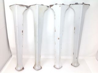 Vintage Porcelain Steel Appliance Stove Sink Legs Repurpose Salvage Kitchen