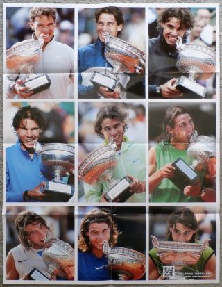 China Poster - Rafael Nadal - Roland Garros - " Tennis World " - Poster