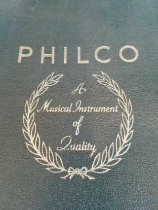 Rare Vintage Philco Radio Owner 