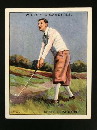 1930 W.  D.  & H.  O.  Wills Famous Golfers: Roger Wethered 24