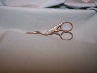 Vintage Crane/stork Scissors Collectible Scissors Made In Germany