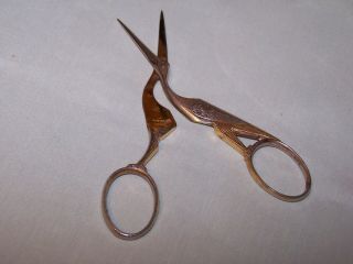 Vintage Crane/Stork Scissors Collectible Scissors Made In Germany 3